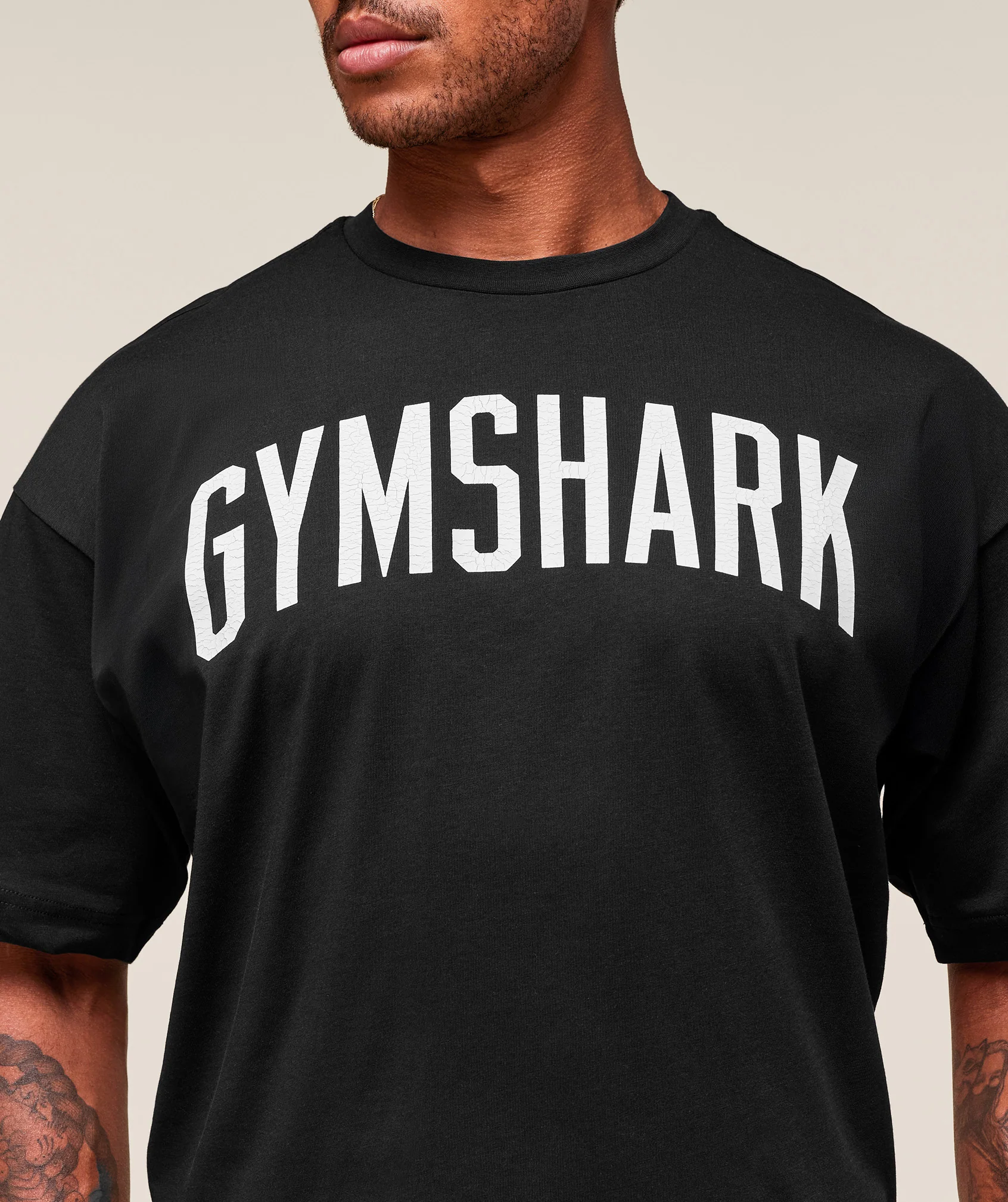 Gymshark Worn Graphic T-Shirt - Black - Image 4