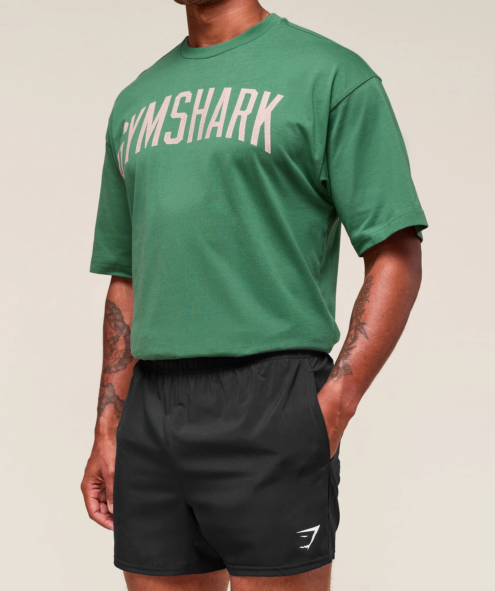 Gymshark Worn Graphic T-Shirt - Lift Green - Image 3