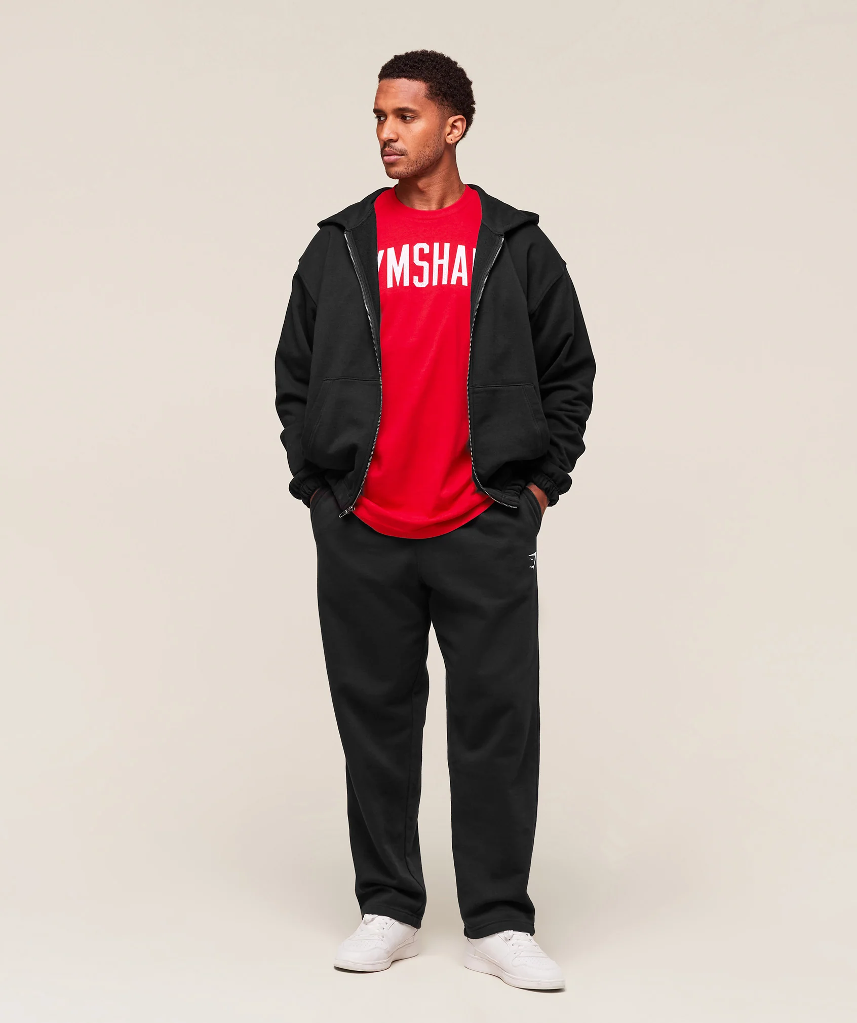 Gymshark Worn Graphic T-Shirt - Athletic Red - Image 6