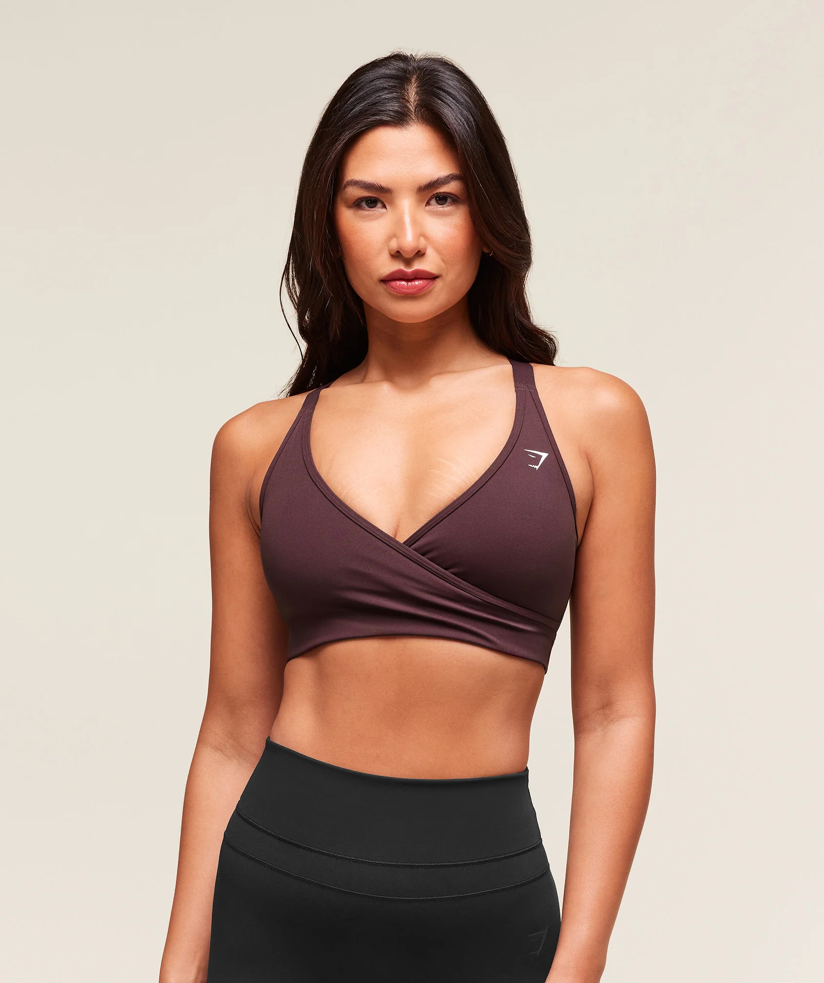 Gymshark Wrap Sports Bra - Cherry Purple