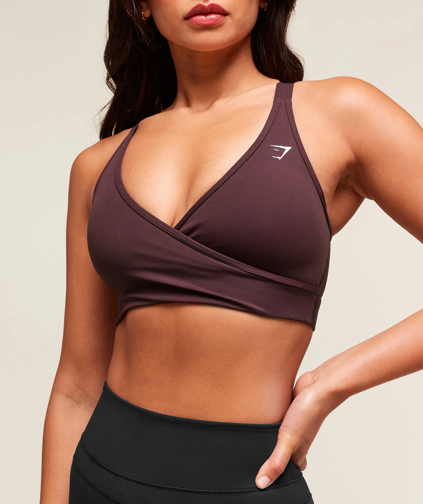 Gymshark Wrap Sports Bra - Cherry Purple - Image 5