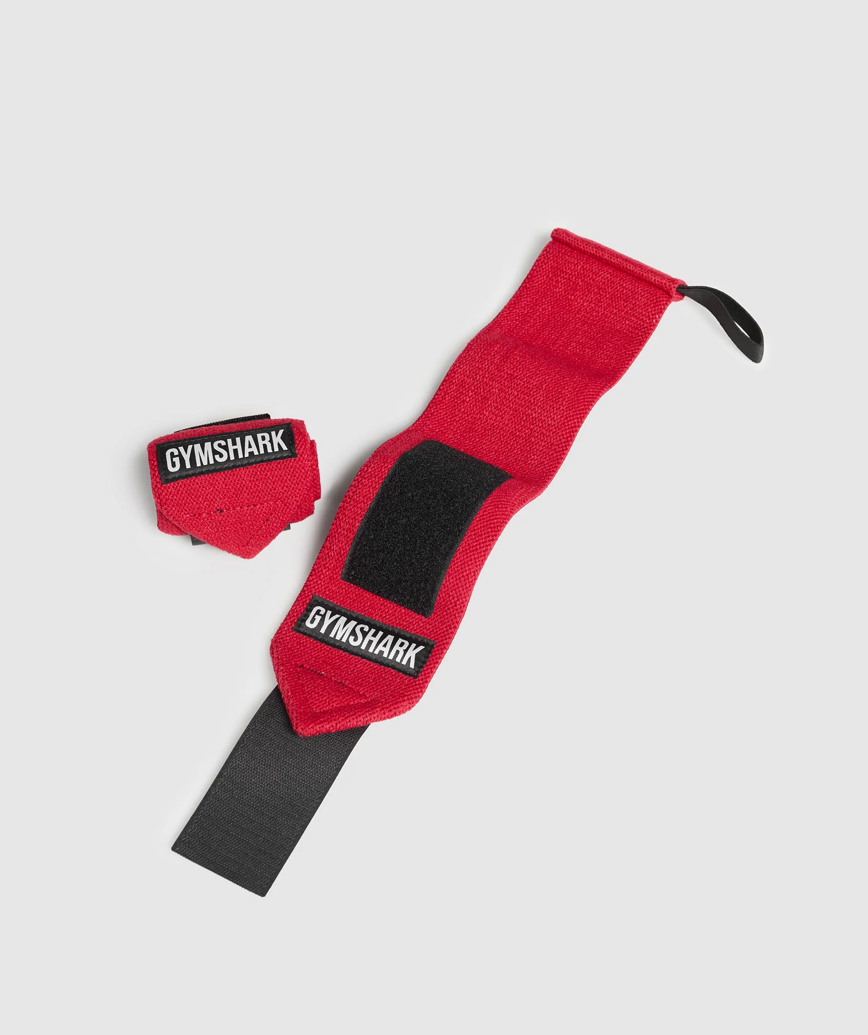 Gymshark Wrist Straps - Carmine Red/Black - Image 2