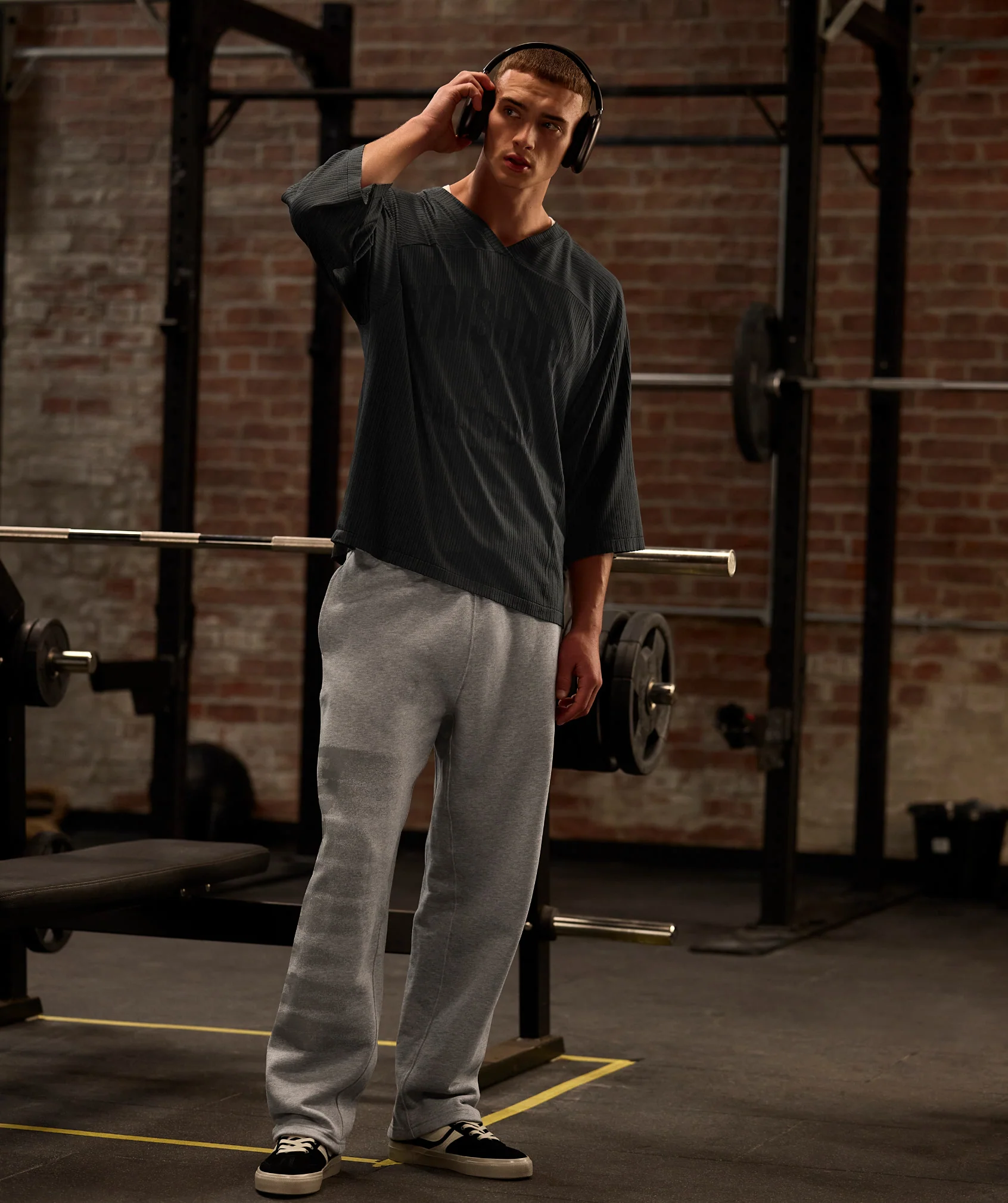 Gymshark x Saalt Studios Seamless Jersey - Asphalt Grey/Pitch Grey - Image 2