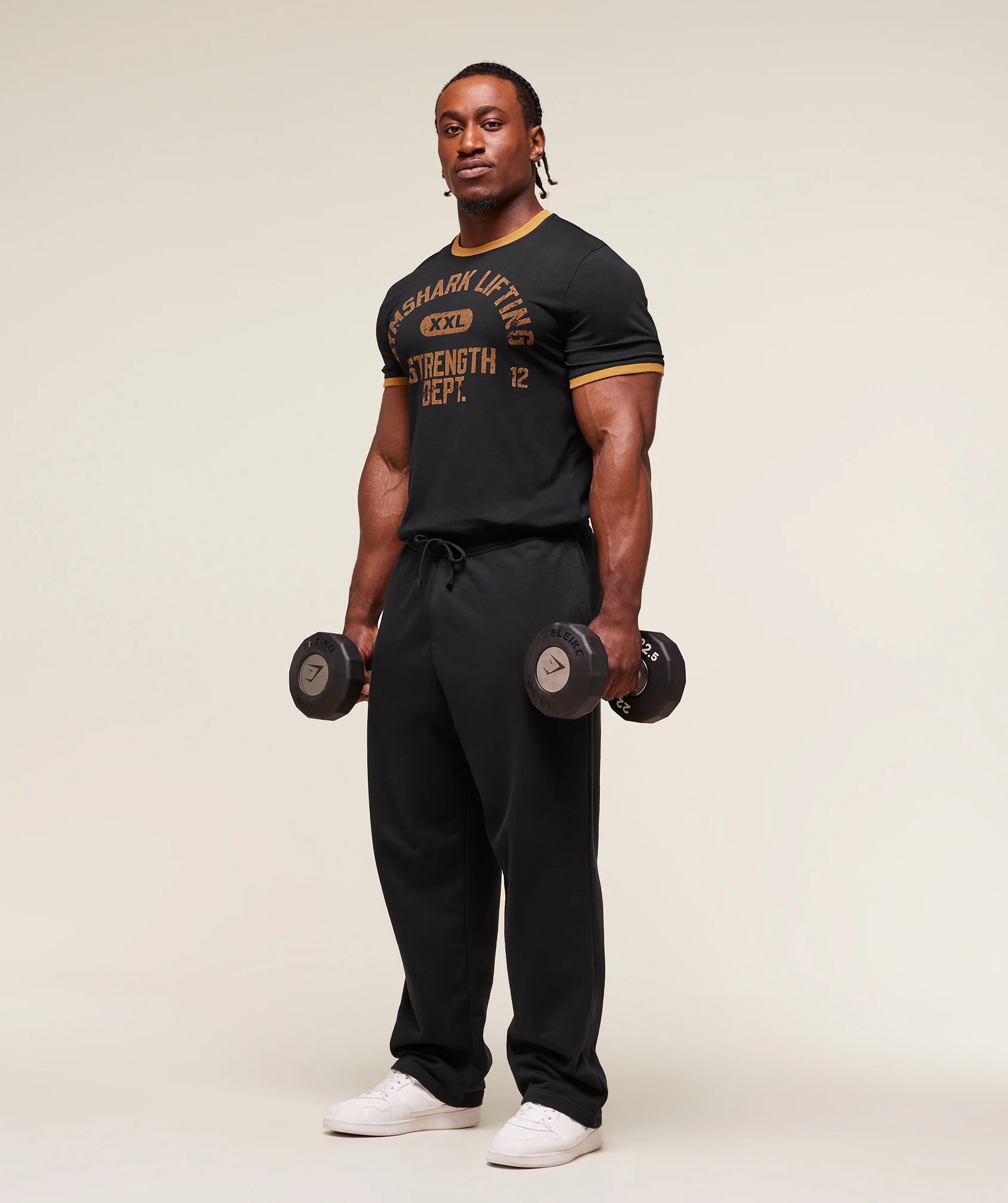 Gymshark XXL Strength Dept Ringer T-Shirt - Black - Image 6