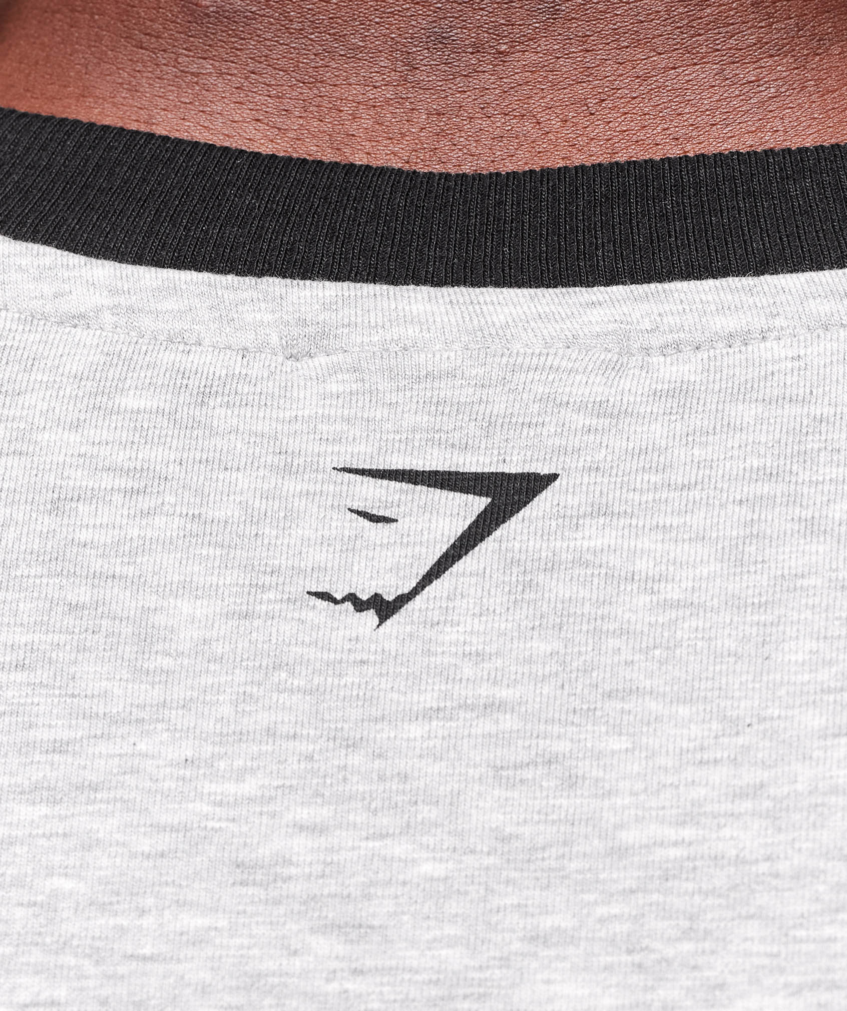 Gymshark XXL Strength Dept Ringer T-Shirt - Light Grey Core Marl - Image 5
