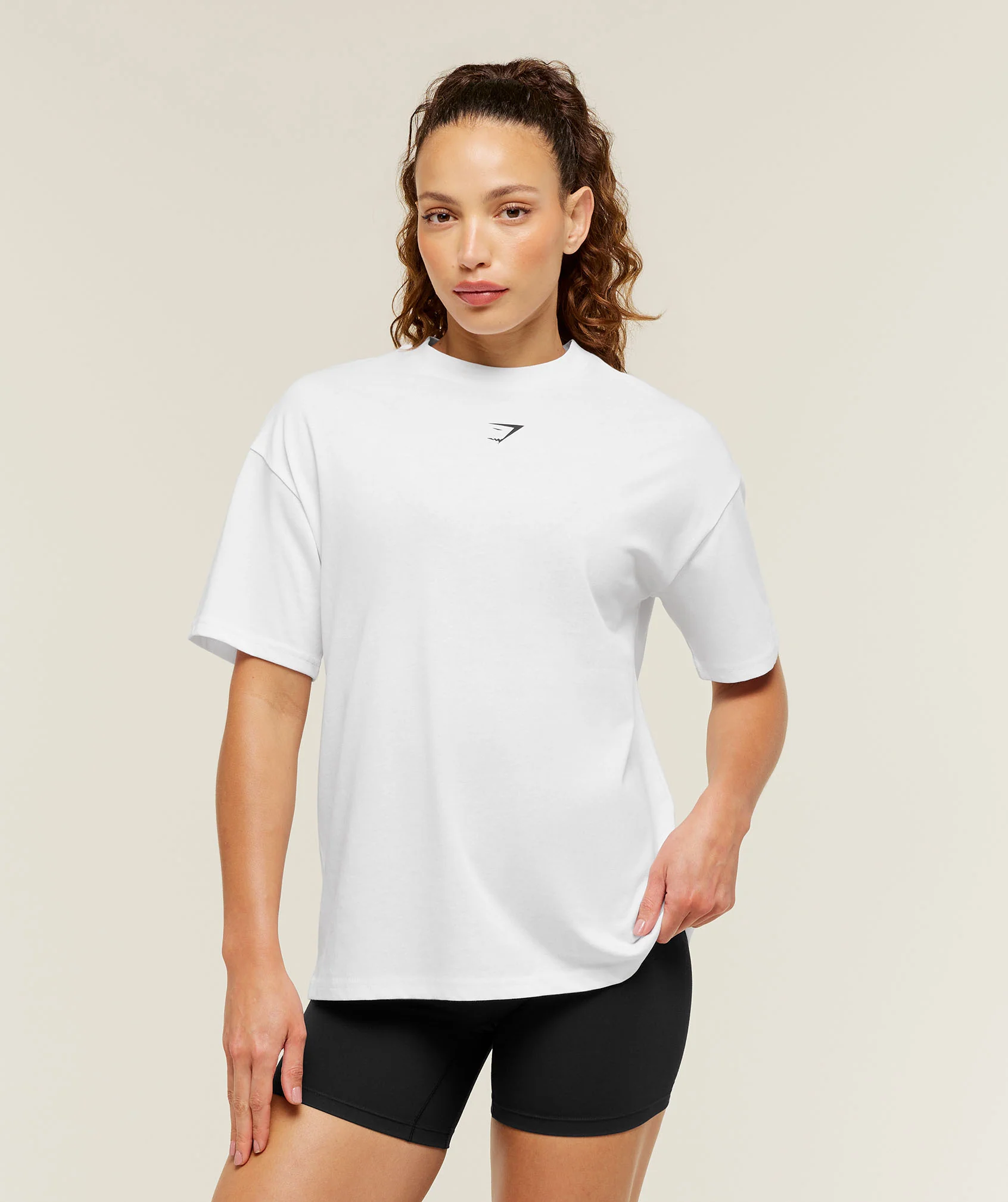 Gymshark GS Power Oversized T-Shirt - White - Image 2